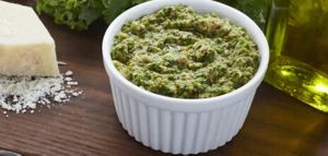 Pesto shows its new side -- with kale and walnuts! Via Yummly!