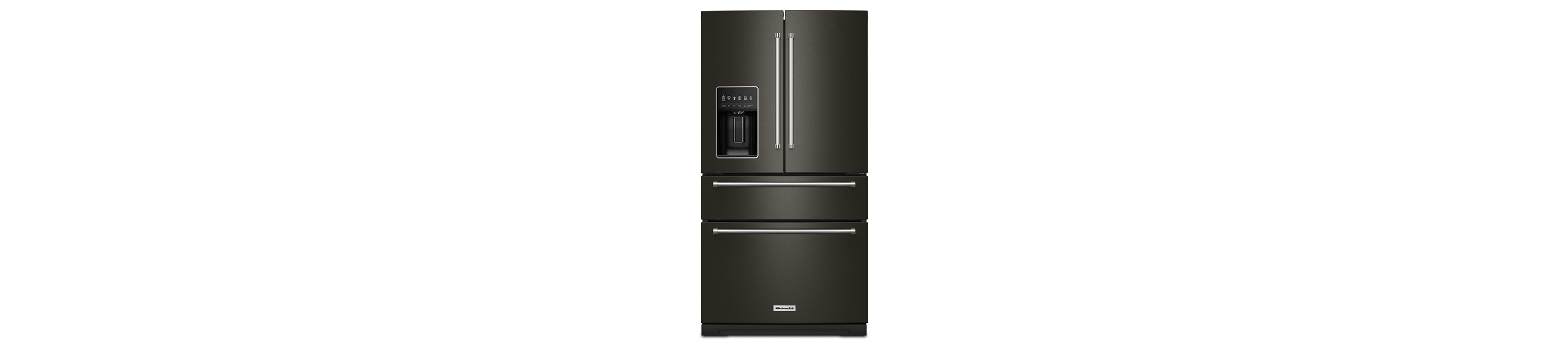 A 26.2 Cu. Ft. Multi-Door French Door Refrigerator with Platinum Interior.