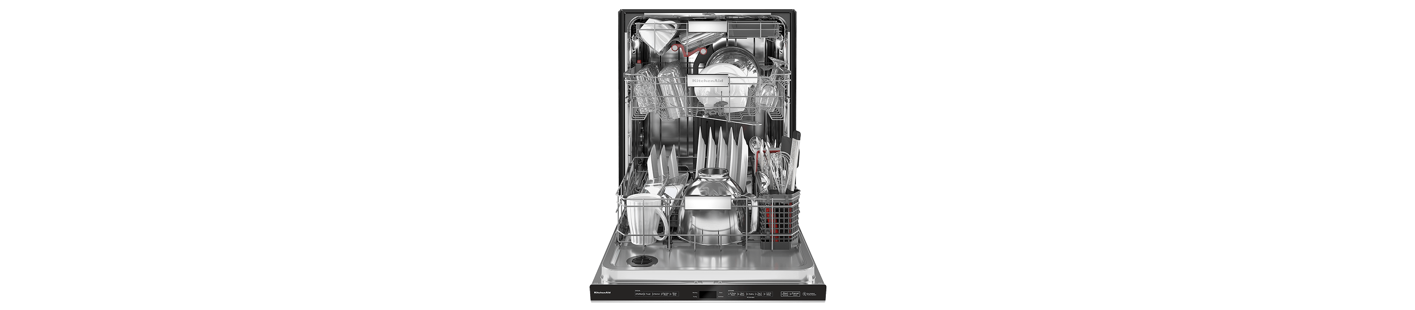 A 360° Max Jets™ Third Rack Dishwasher.