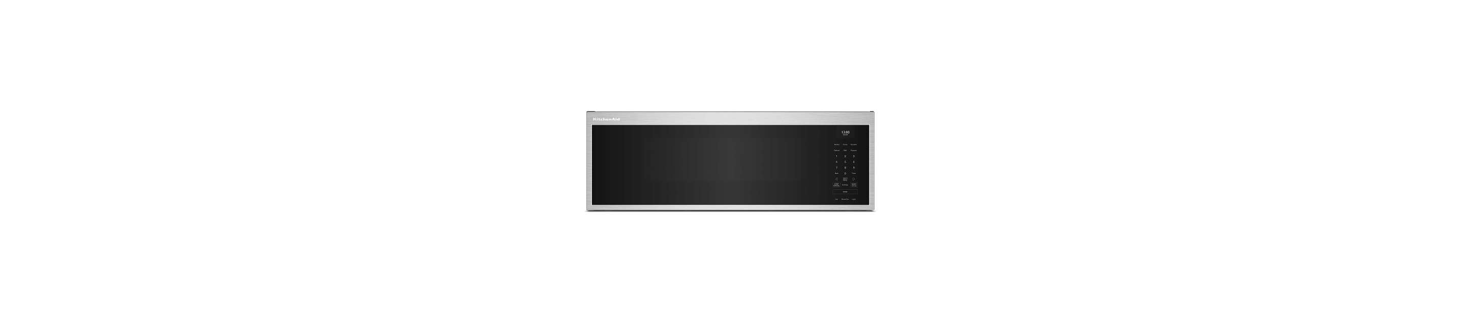 A low profile microwave with smart features.