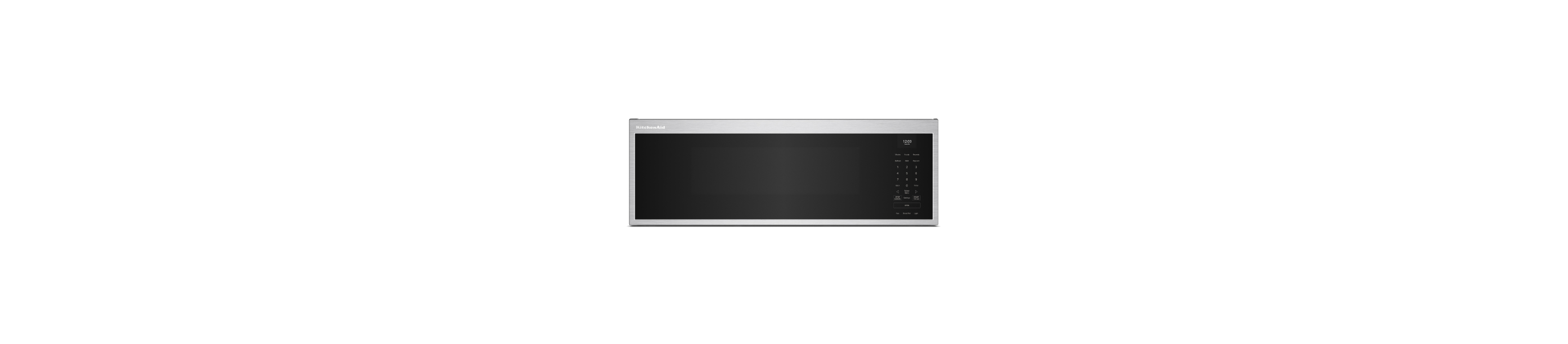 A low profile microwave with smart features.