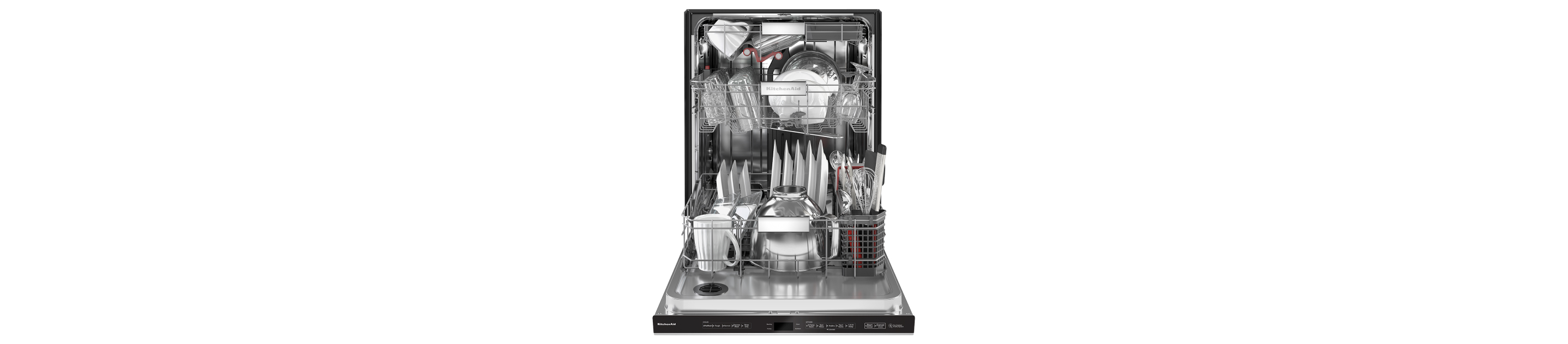 A 44 DBA Dishwasher in Printshield™ Finish with 360° Max Jets™ Third Rack 