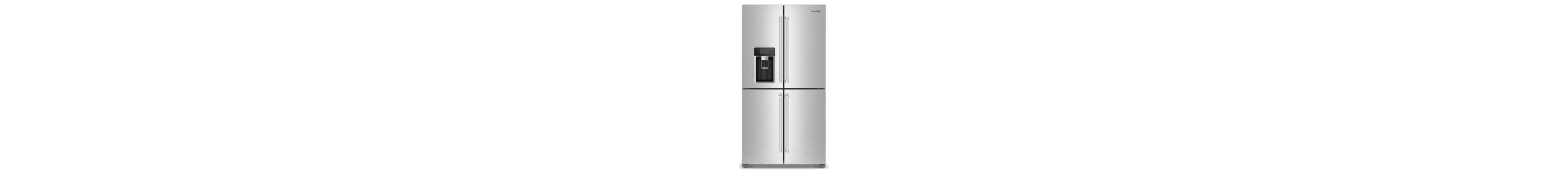 A 19.4 cu. ft. 36-inch wide Counter-Depth 4-Door Refrigerator.