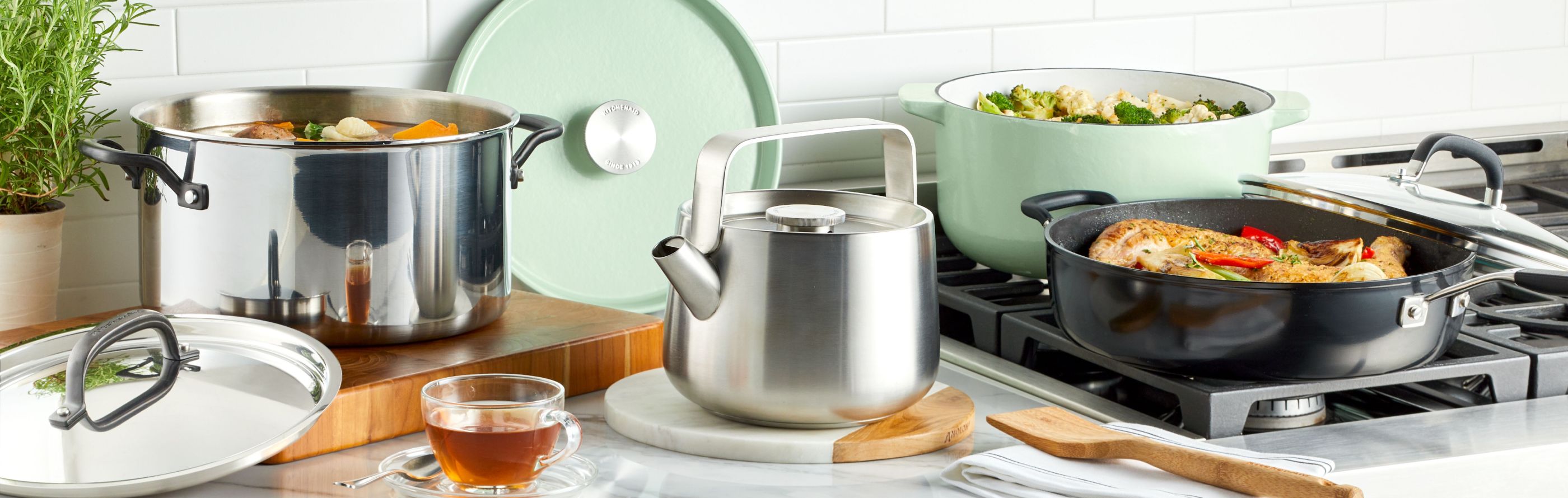 Kitchenaid cookware hot sale stainless steel