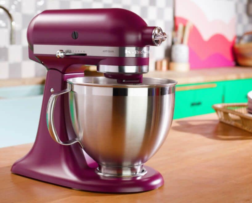 An Artisan® Series Stand Mixer in Beetroot.