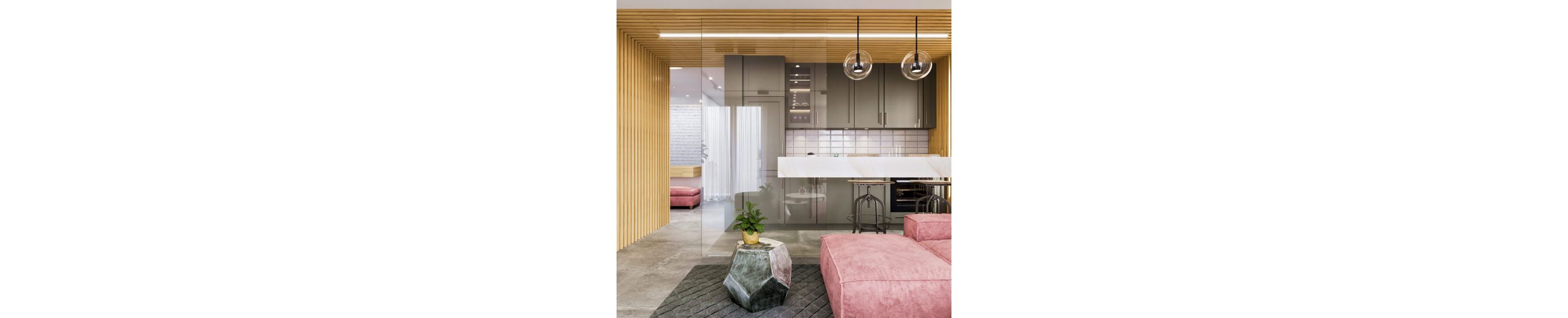 A modern kitchen.