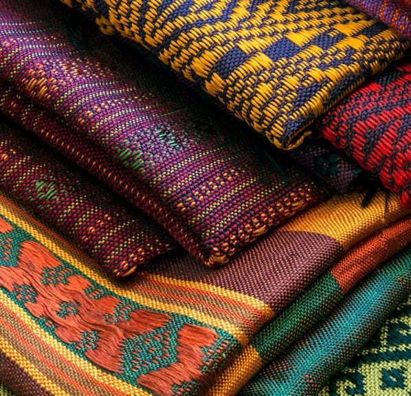 Colorful textiles.