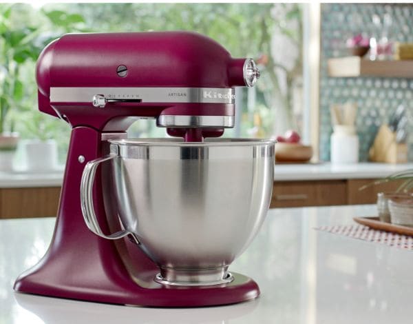 An Artisan® Series Stand Mixer in Beetroot.