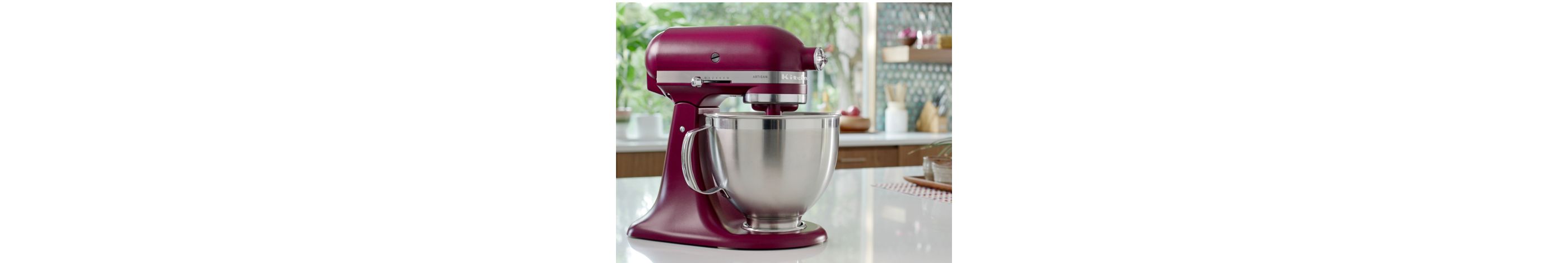 An Artisan® Series Stand Mixer in Beetroot.