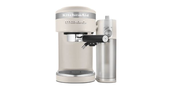 A Semi-Automatic Espresso Machine and Automatic Milk Frother Attachment in Milkshake.