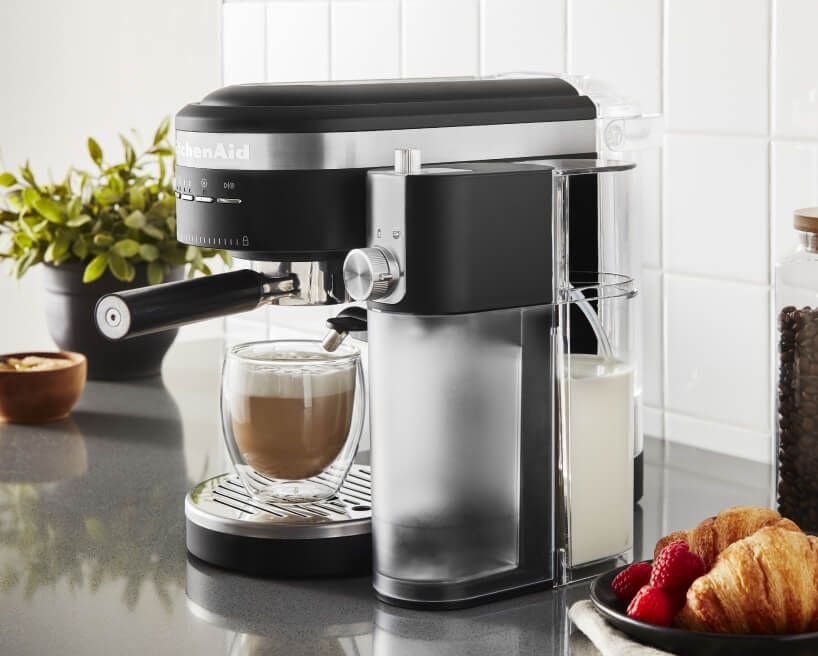 An Espresso Machine & Automatic Milk Frother.
