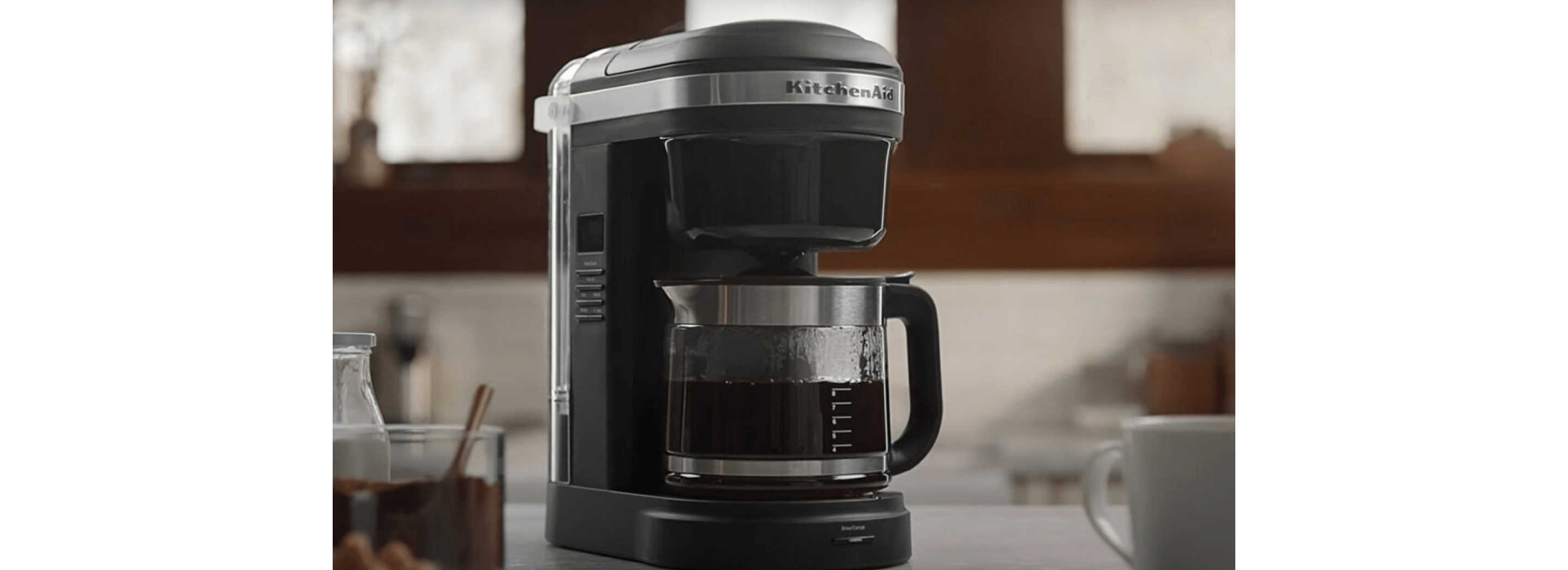 KitchenAid® 12-Cup Drip Coffee Maker with Spiral Showerhead- Dark