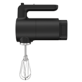 A stand-alone Black Matte KitchenAid Go™ Cordless Hand Mixer.