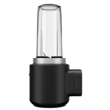 A stand-alone Black Matte KitchenAid Go™ Cordless Personal Blender.