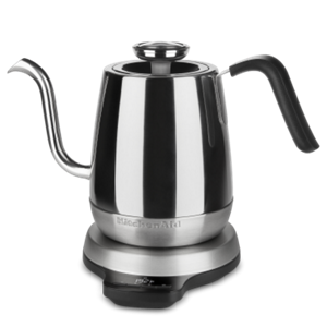 A KitchenAid® Precision Gooseneck Digital Kettle.