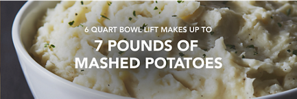 A bowl of mashed potatoes.