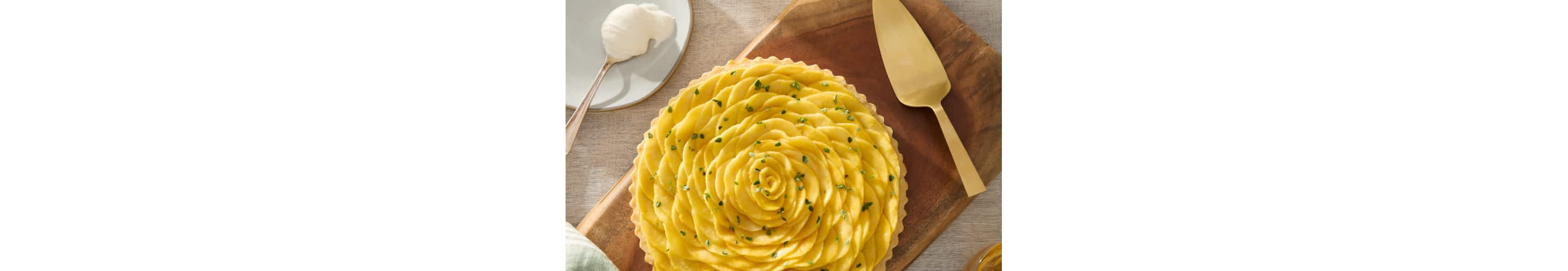 Apple thyme tart.