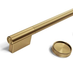 A Brass handle and knob.