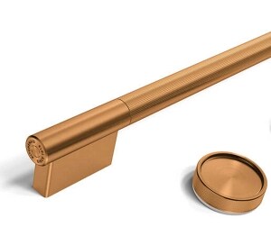 A Bronze handle and knob.