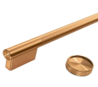 A Bronze handle and knob.