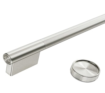 A Stainless Steel handle and knob.
