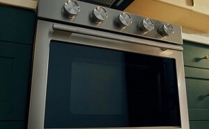 A close up of a KitchenAid® Range.