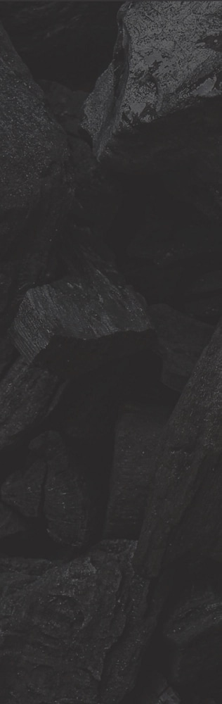 A close-up of a black ore.