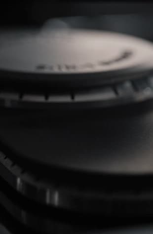 A detailed shot of a burner cap.