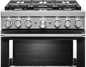 36" 6-Burner Dual Fuel Freestanding Range, Commercial-Style