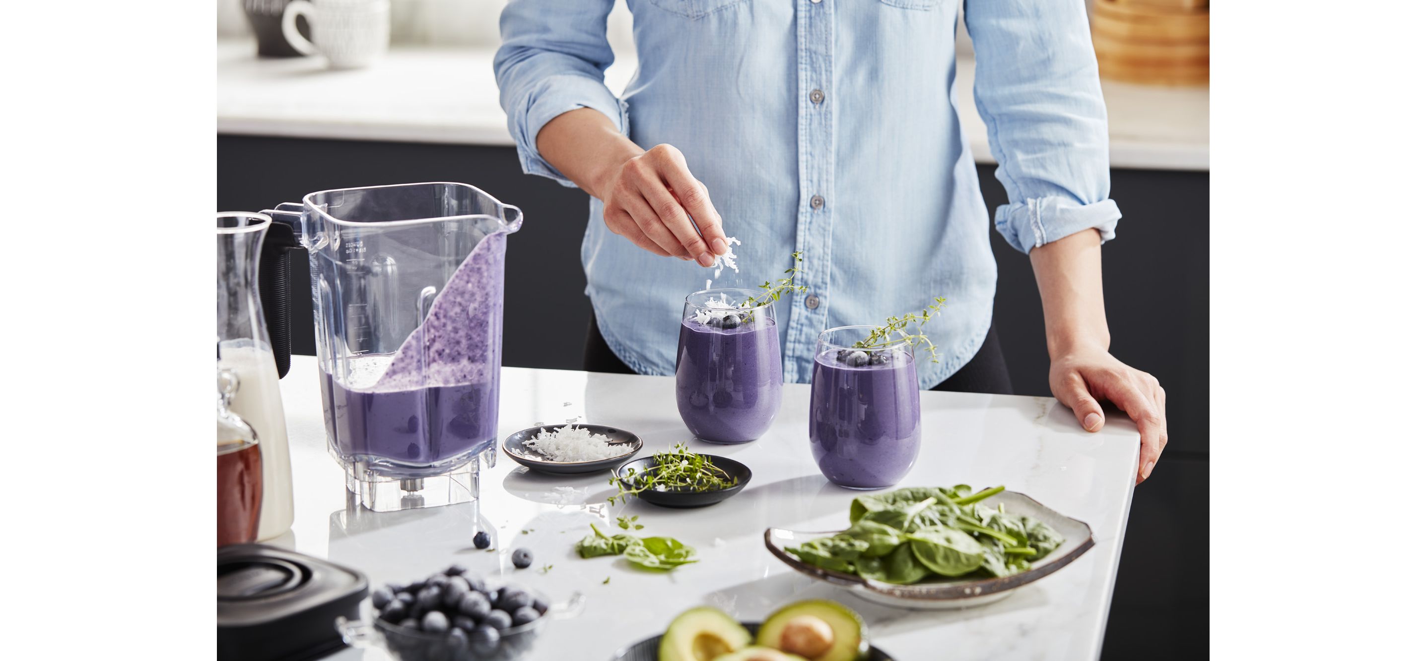 The New K400 Blender delivers smooth results on even the toughest ingredients. 