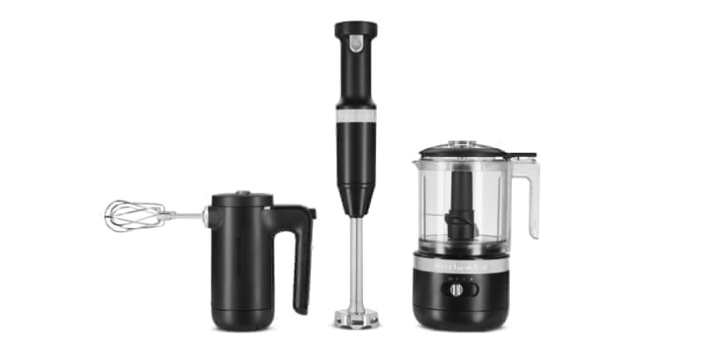 The Cordless Collection in Matte Black.