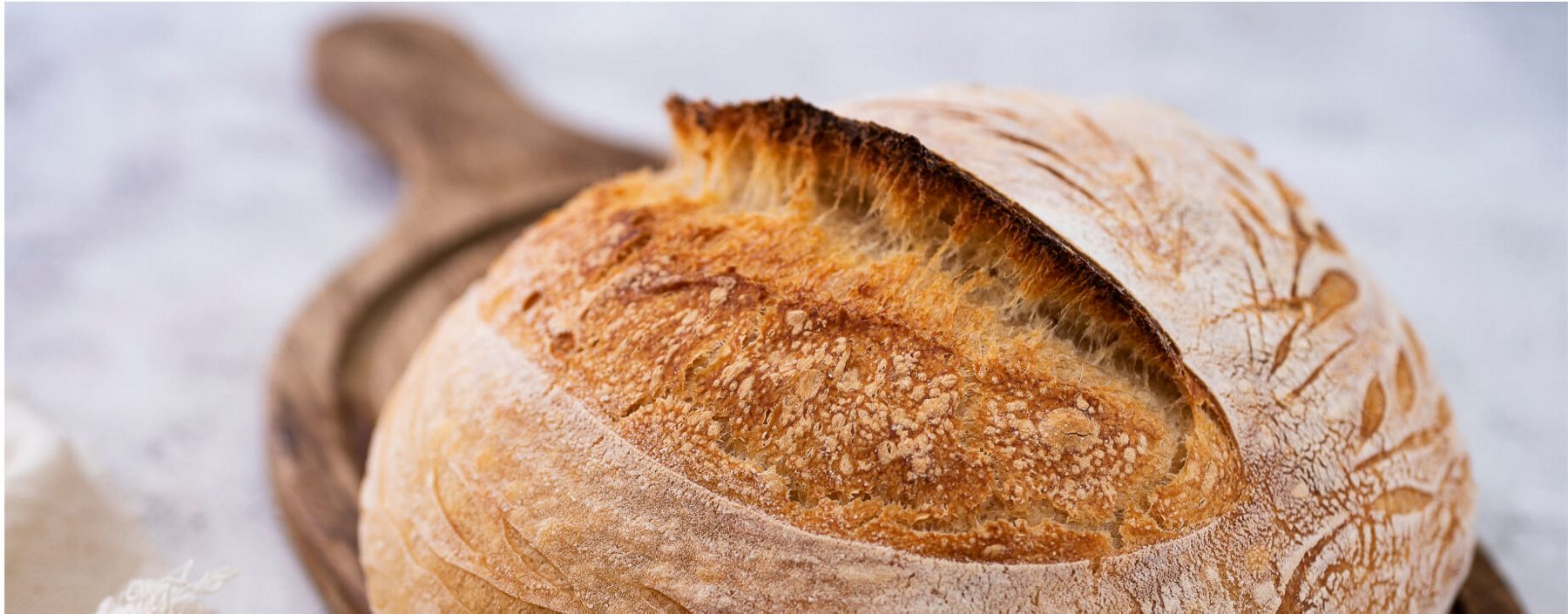 Fresh sourdough bread.