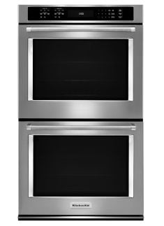 A KitchenAid® 30" Double Wall Oven with Even-Heat™ True Convection.