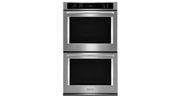 A KitchenAid® 30" Double Wall Oven with Even-Heat™ True Convection.