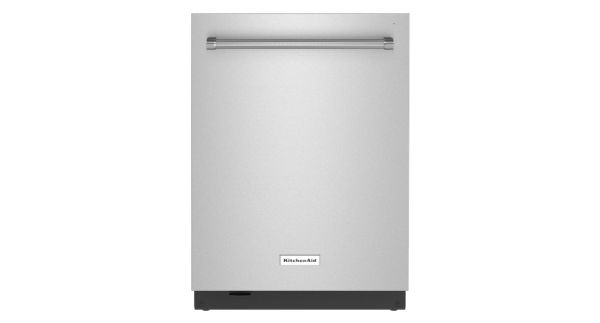 A KitchenAid® 44 dBA Dishwasher with FreeFlex™ Third Rack and LED Interior Lighting.