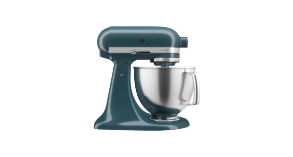A KitchenAid® Artisan® Series 5 Quart Tilt-Head Stand Mixer.