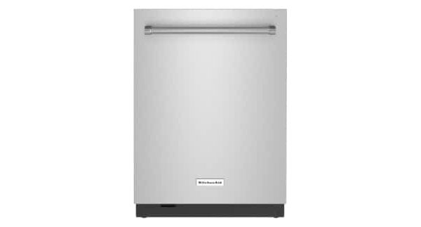 A KitchenAid® 44 dBA Dishwasher with FreeFlex™ Third Rack and LED Interior Lighting.