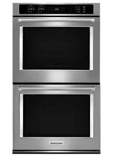 A KitchenAid® 30" Double Wall Oven with Even-Heat™ True Convection.