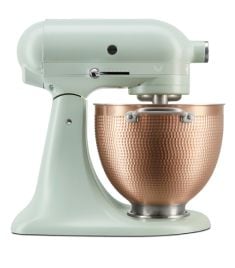 A KitchenAid® 2022 Design Series Stand Mixer with Copper Bowl.