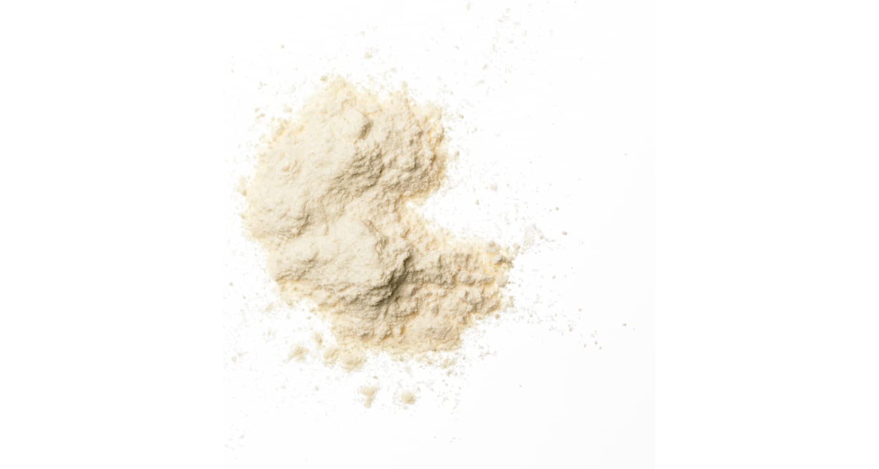 A small pile of flour.