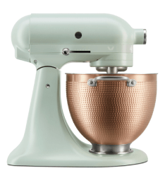 A KitchenAid® 2022 Design Series Stand Mixer with Copper Bowl.