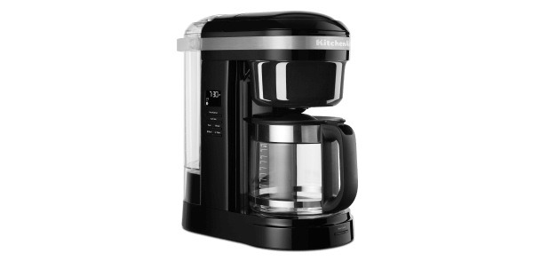 A KitchenAid® 12 Cup Drip Coffee Maker With Spiral Showerhead.