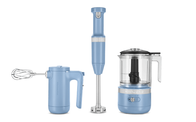 A suite of cordless kitchen tools.