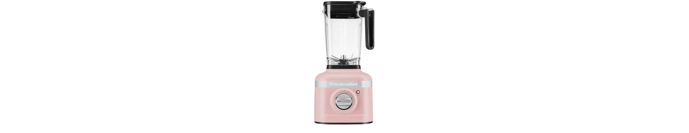 A KitchenAid® K400 Variable Speed Blender in dried rose.