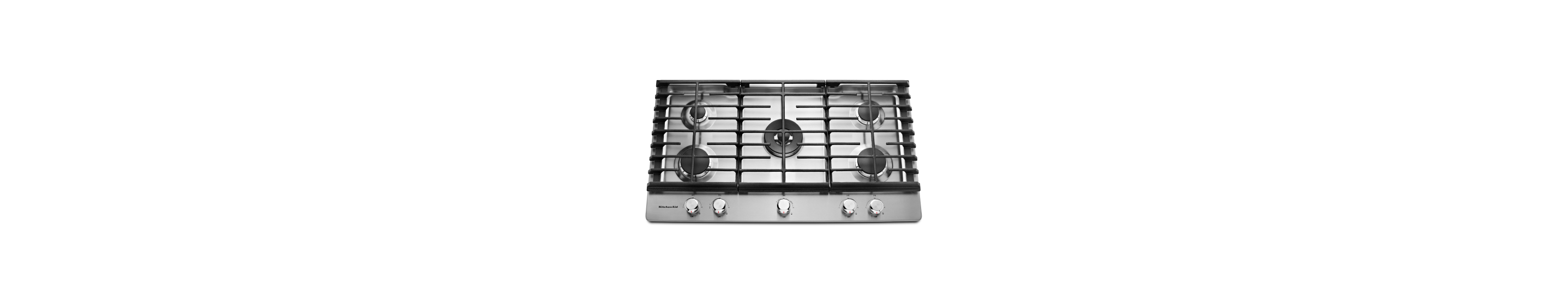 A KitchenAid 36" 5-Burner Gas Cooktop