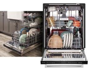 Stainless Steel Kitchenaid Kdte334gps Dishwasher Kitchen Aid