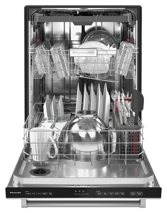 Kitchenaid top control deals dishwasher