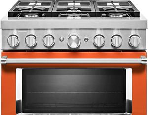 36" 6-Burner Dual Fuel Freestanding Range, Commercial-Style