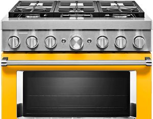 36" 6-Burner Dual Fuel Freestanding Range, Commercial-Style