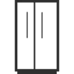 A built-in refrigerator.
